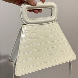 Maje pyramid white bag